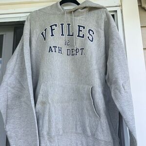 VFiles grey champion hoodie